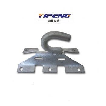 China Overhead Line Hardware Pole Transmission Line Hot Dip Galvanized Steel Wall Anchor Hook Bracket For Cable Line Hardware for sale