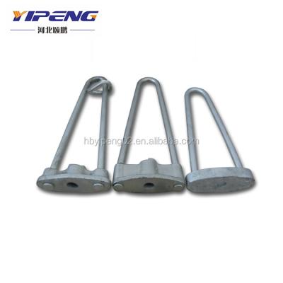 China Carbon Steel Fabrication Power Line Hardware Galvanized Adjustable Stay Rod With Bow And Stay Thimble for sale