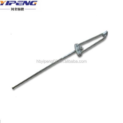 China Overhead Line Accessories 11KV / 33KV Galvanized Stay Bow And Stay Rod Galvanized Steel Rod for sale