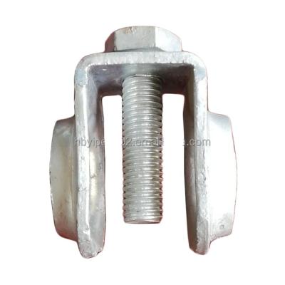 China Electrical Earth Rod Clamp /Earth Rod Clamp (Overhead Pipe Fittings) Carbon Steel for sale