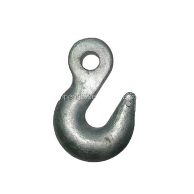 China Overhead Line Accessories Pole Line Accessories Iron Hot Dip Galvanizing Hanging Hook / Drop Forged Hook Eye Hook for sale