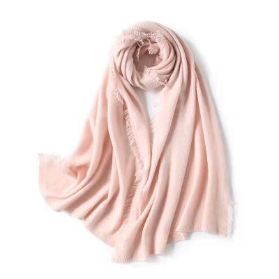 China Winter Pure Wool W024-Hot Sale Solid Color 100% Wool Pink Shawl Scarf for sale