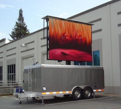 China LED Trailer Mounted on Truck/LED Advertising Truck for sale