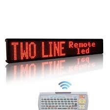 China P10 LED Display Sign, 1-4 Line 128x32 Red for sale