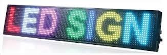 China P10 LED Display Sign, 1-8 Line 128x64 Tri-Color for sale