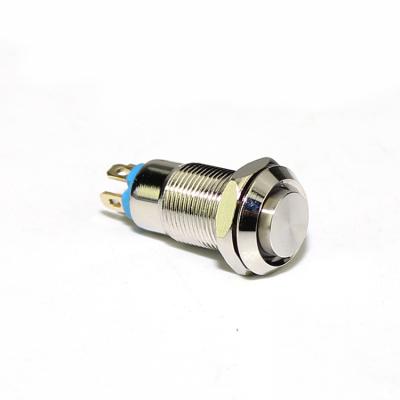 China (TOP) 8MM SPST 2 Pin Anti-vandal 2Position Mini Momentary OFF- Push Button Switch for sale