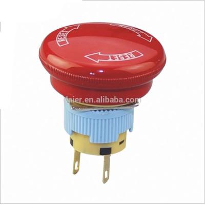 China Stainless Steel Emergency Stop Mechanical 16mm Push Button Switch for sale