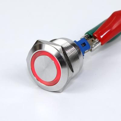 China Momentary 22mm SPST Momentary Lift Around Telemecanique Push Button for sale