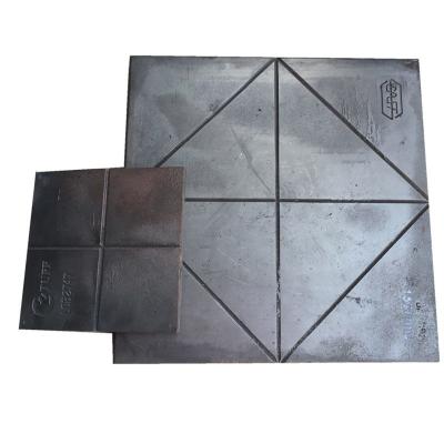 Chine plats bimétalliques d'usage des murs 65HRC 28.7kgs d'impact de 400*400*23mm à vendre