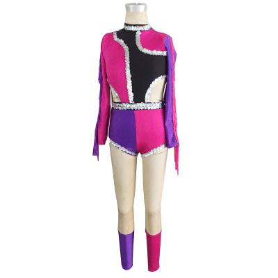 China Sets colorful jazz tassel performance dance costume girl performance stage performance dance dancer tights for sale