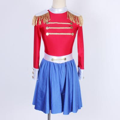 China Royal Blue Girl Military Performance Uniform Performance Dress Halloween Party Dance Party Dance Wear Sets for sale