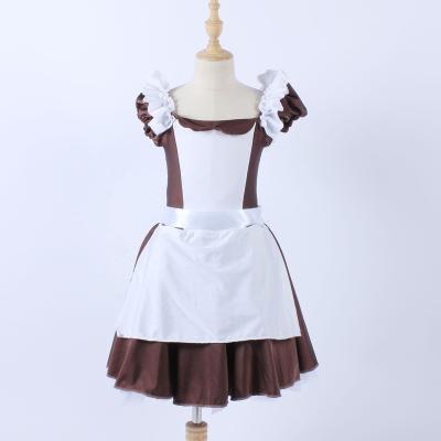 China French Maid Retro Dresses Women Maid Costume Short Maid Dress Role Play Outfit for sale