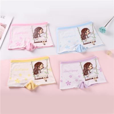 China QUICK DRY Wholesale Breathable Children Girl Cotton Girls Boxers Cute Underwear Panties for sale