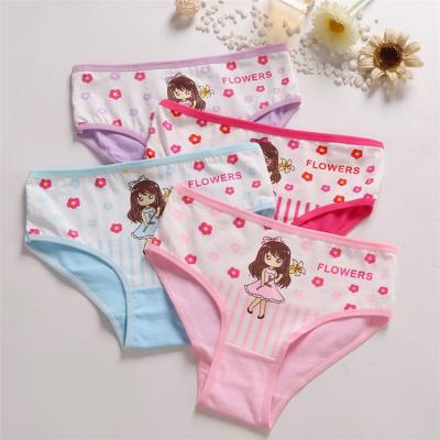 China Cotton Cartoon Comfortable QUICK DRY Children Briefs Model Kids Panties Girl Underwear for sale