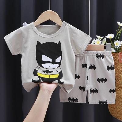 China Boys And Girls Smart Casual Cotton Clothes Sets Baby Clothes Toddler Clothes Kids Short Sleeves Clothing Set for sale