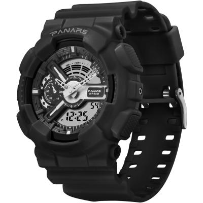 China Analog-Digital Alarm Mens Sports Watch Reloj Pulsera Hombre Waterproof Wristwatches for sale