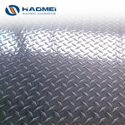 China Automobile Floor Diamond Stucco Embossed Aluminum Checkered Plate And Sheet Weight for sale