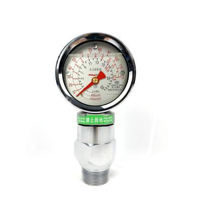 China good aseismic performance column type torque gauge shows YNK-100 dial plate torque and pressure for sale