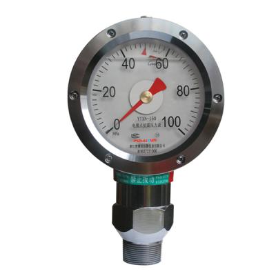 China Unitized electric pressure gauge is mainly used in oil production seismic drilling, cementing, fracturing equipment YTXN-150 for sale