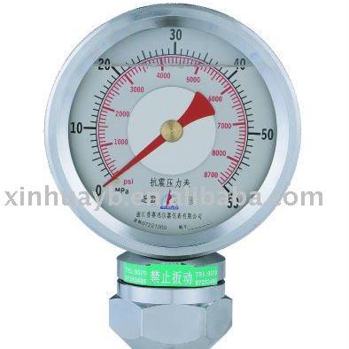 China 0~70MPa screw type pressure gauge YK series for sale