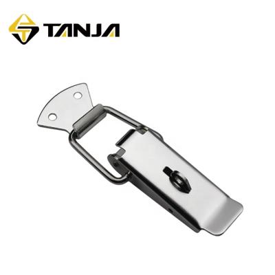 China Case / Box Automotive Industry Equipment Latch Hook Flange Spring Toggle Clip With Keyhole Suction Latch With Padlock Eye / Toggle Lock Cabinet Latch for sale