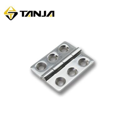 China [TANJA]K76 80mm Stainless Steel Precision Casting Butt Folding Platform Hinge Modern Polish Door Hinge Ball Bearing For Instrument Case for sale