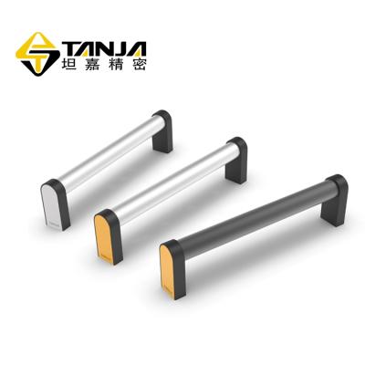 China TANJA L11-200-D20-W Quality Safety Aluminum Alloy Metal Tubular Industrial Pull Handle Industrial Cabinet Handle for sale