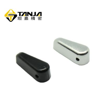 China Rotary Knob TANJA T48 Zinc Die Casting Alloys Rotary Knob Hand Door Knob Black Screw Knob Handle For Lathe Machine for sale