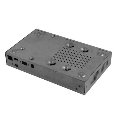 China Customized Short Aluminum Steel Steel Amplifier Case Box Advance Box Metal Presence Sheet Metal Kiosk Customized Electrical Enclosures for sale