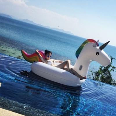 China Beach Unicorn Pool Float For Adult Inflatable Unicorn Pool Reception Hot Selling Summer Swimming and Child for sale