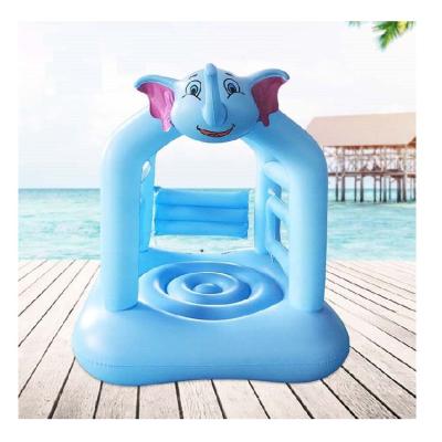 China Cheap Factory Price 3+ PVC Blue Elephant Inflatable Bounce House Jumper Bounces House For Sale for sale