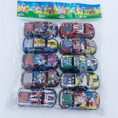 China 2022 Diecast Model Metal Back Car Toys Mini Plastic Racing Vehicle Pull Toy Cars For Kids for sale