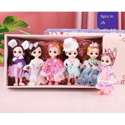 China Custom Made Mini Hot Selling Baby Dolls 16cm Girl Dolls Movable Joint Doll Girl Gift Toy for sale