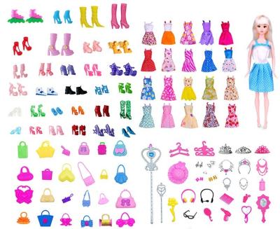 China DIY TOY accessories for 30 cm princess doll jewelry shoes dress up bag pet glass mini girls dollhouse toy for sale