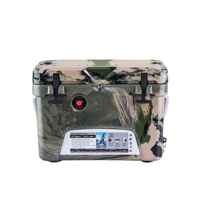 China 20QT waterproof rotomolded fishing ice chest cooler with bail handle for sale