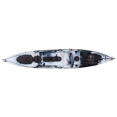 China New Design Polyethy - Lene OEM Dace Pro Angler 14FT Linear Low Density Professional Single Fishing Kayak with Kayak Accessories LLDPE Rotomolded Sit On Top Kayak for sale