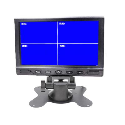 China 4CH Video Input 7inch Digital LCD Car Rearview Coach Bus Truck Quad Monitor 7inch for sale