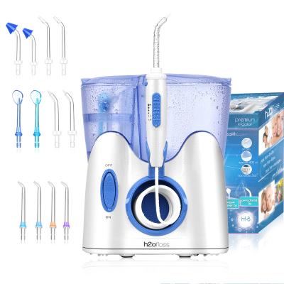 China Quiet Professional Design Countertop Water Flosser 800ml High Quality Oral Hygiene Water Floss (about 45 dB) H20floss For Family Daily Oral Care IPX7 for sale