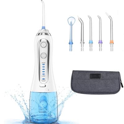 China Overheat Water Flosser Pad H2ofloss Portable Dental Oral Irrigator With 5 Modes, 5 Nozzles for sale