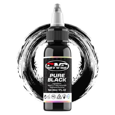 China Pure Plant True Black Tattoo Ink 30ML High Quality Black Tattoo Ink for sale