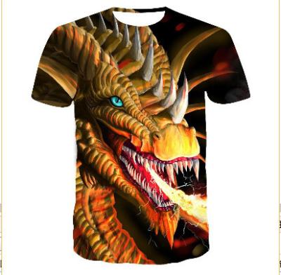 China Hot Selling Men's 3D Print T-shirts Good Quality QUICK DRY Custom Print T Shirts In Bulk for sale