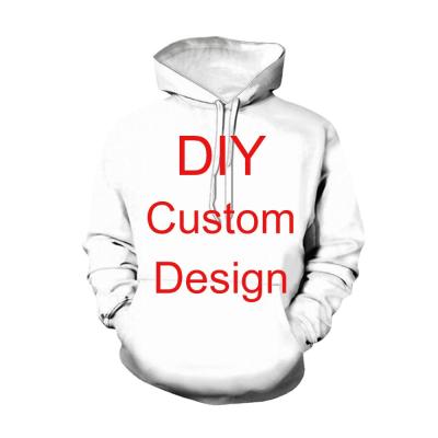 China High Quality Embroidered Sweatshirt Breathable Terry Cotton Long Sleeve Hoodie loose plus size men's hoodies and sweatshirts for sale