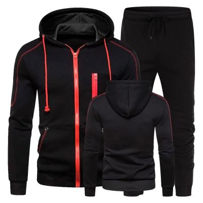 China 2022 Breathable Men's Jogging Casual Men's Sportswear Two-Piece Sweatpants And Hoodie Set for sale