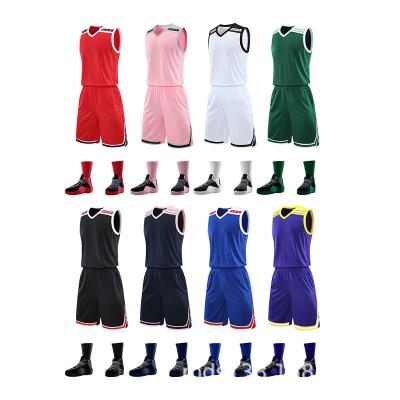 China Wholesale Antibacterial Mesh Blank Sublimated Stitch Basketball Wear Team Name Quick Dry Student Customized Basketball Tank Top Uniform for sale