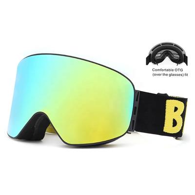 China Custom OEM Ski Goggles Fashion Women Snow Ski Goggles Glasses Anti-Fog Eye Protection Wholesale Goggles for sale