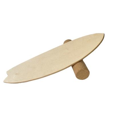 China BALANCE BOARD ALL-IN-1 Yoga Balance Board Curve 10ply Maple Balance Board Cork Roller Training Balance Board for sale