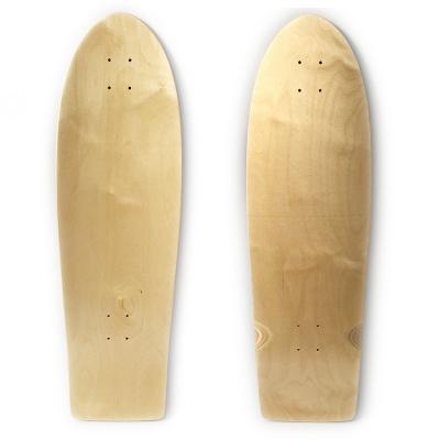 China Fitness 7 Custom 34inch White OEM Wooden Old Skateboard Surf Skateboard Decks for sale