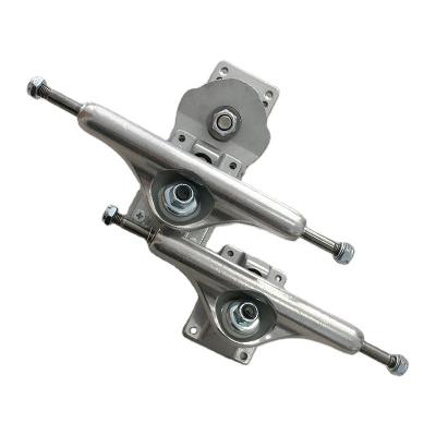 China Outdoor Activities Surf Skateboard Steering Spring Truck Cruiser Truck 6 Inch Silver Aluminum Skateboard Truck for sale