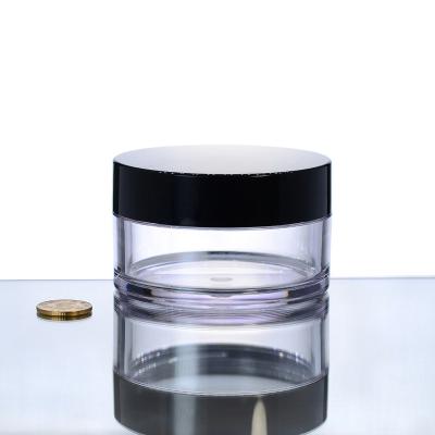 China Luxury cosmetic petg 150ml 5oz jar 150ml 5oz petg cream jar cosmetic frosted acrylic loose powder container for sale