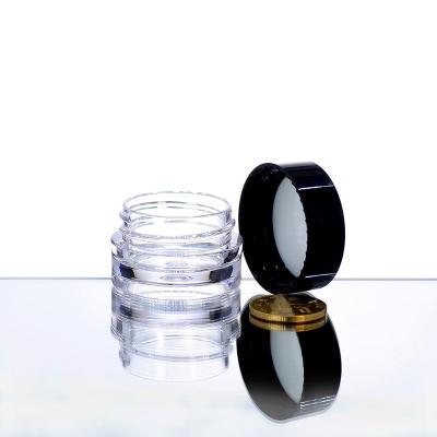 China 5g Cosmetic 5ml 0.17oz Customized Good OEM Quality Cosmetic PETG Plastic Clear Clear Cream Jar With Lid Luxury Cosmetic Packaging for sale